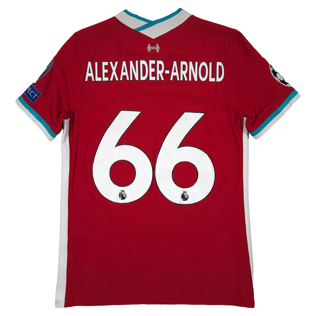 Liverpool Home Shirt 2020-21 – Authentic – Alexander-Arnold #66 back view