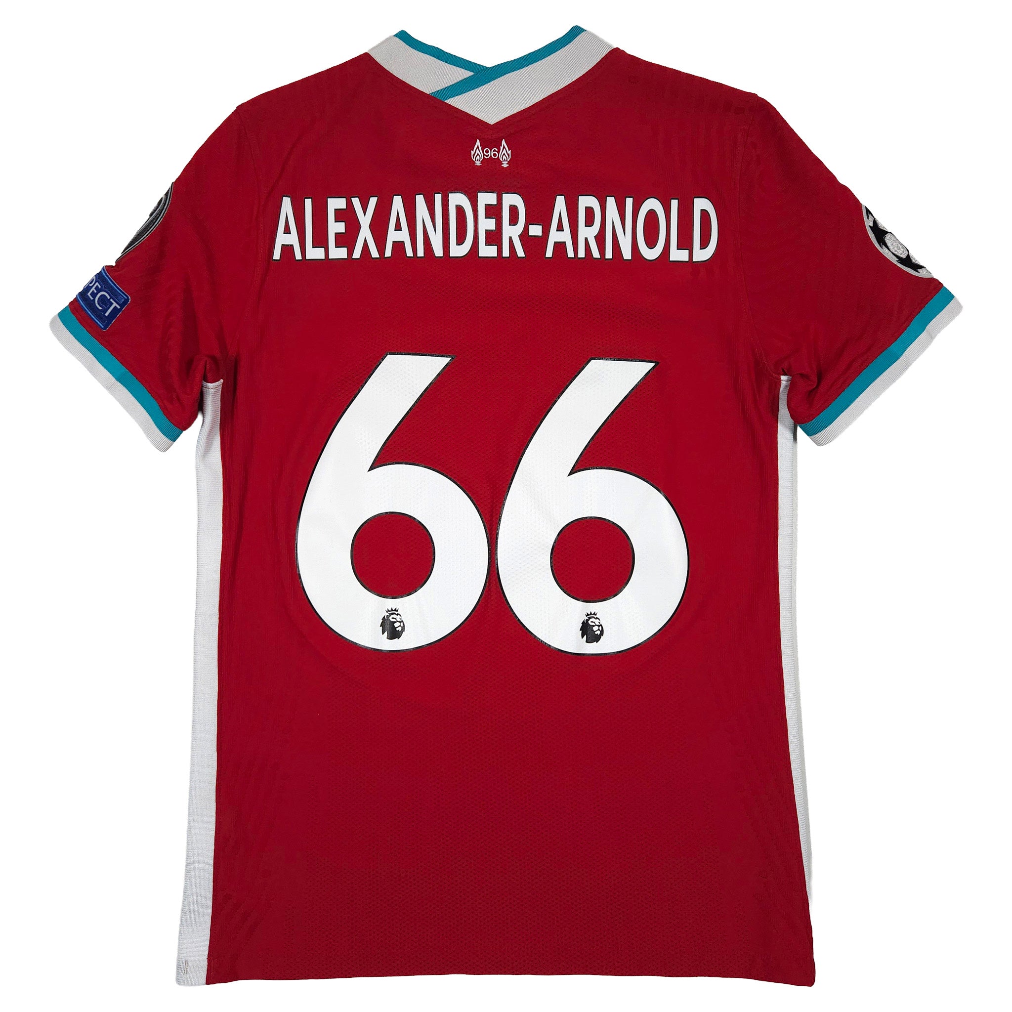 Liverpool Home Shirt 2020-21 – Authentic – Alexander-Arnold #66 back view