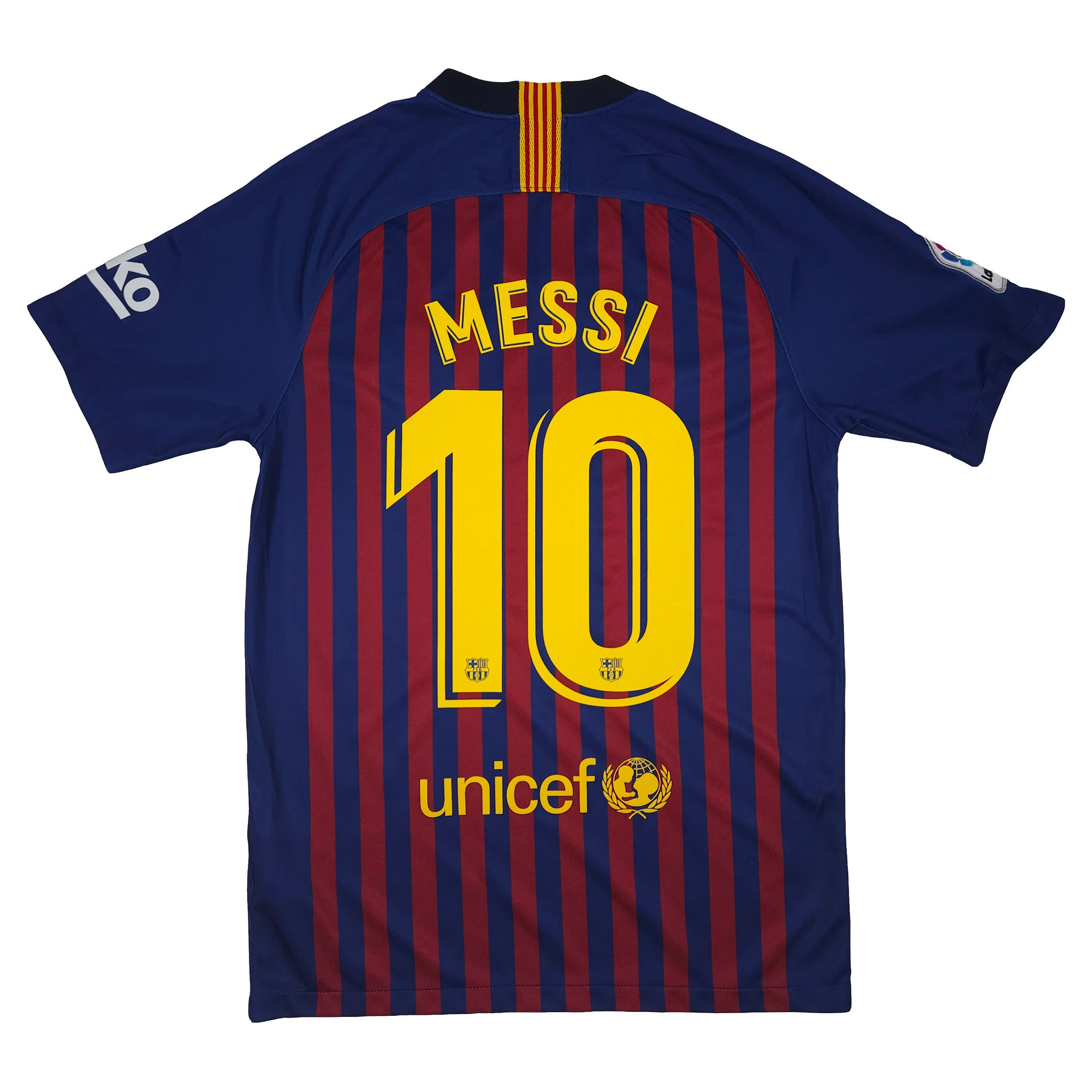 Barcelona Home Shirt 2018-19 – Messi #10 back view