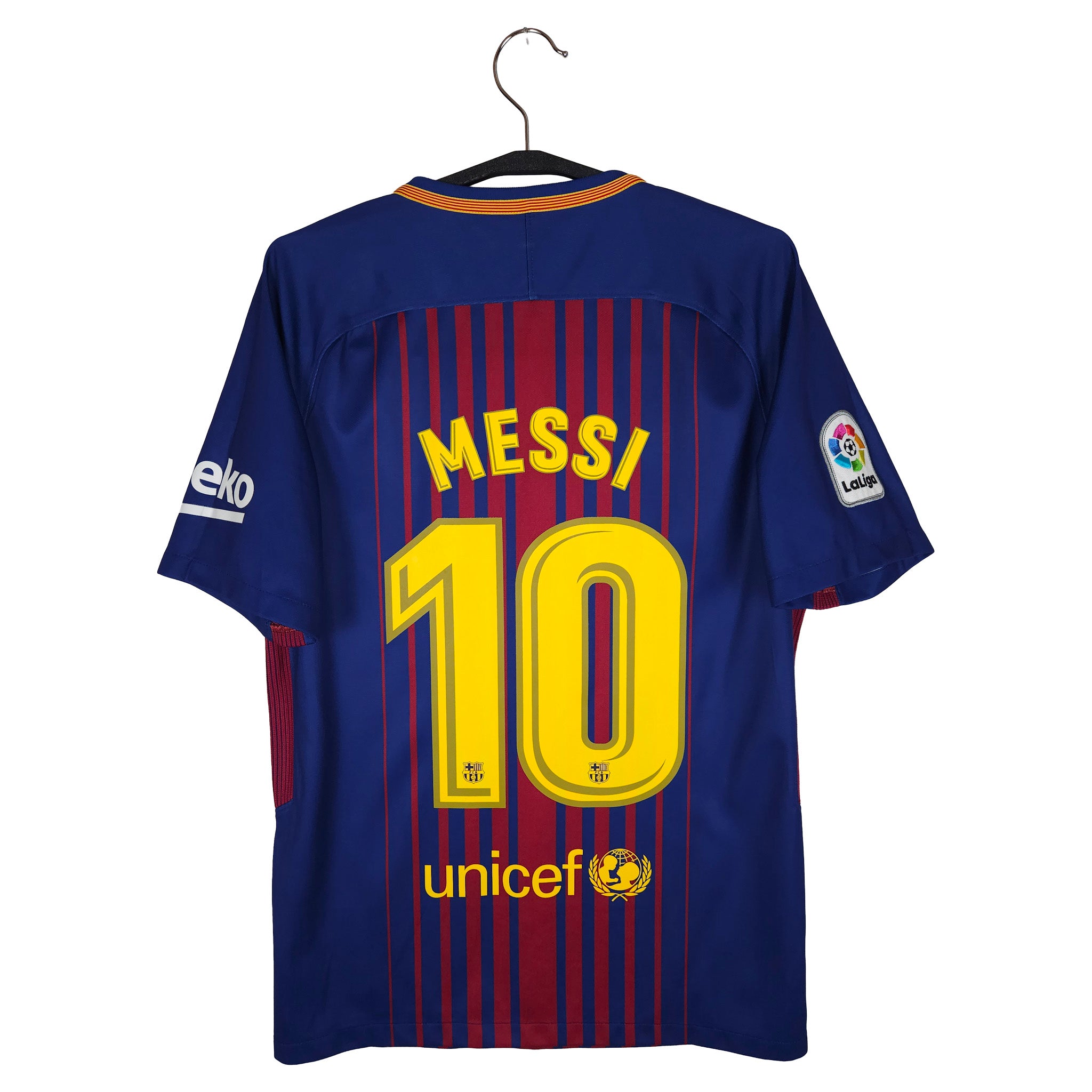 2017-18 Barcelona thuisshirt Messi #10