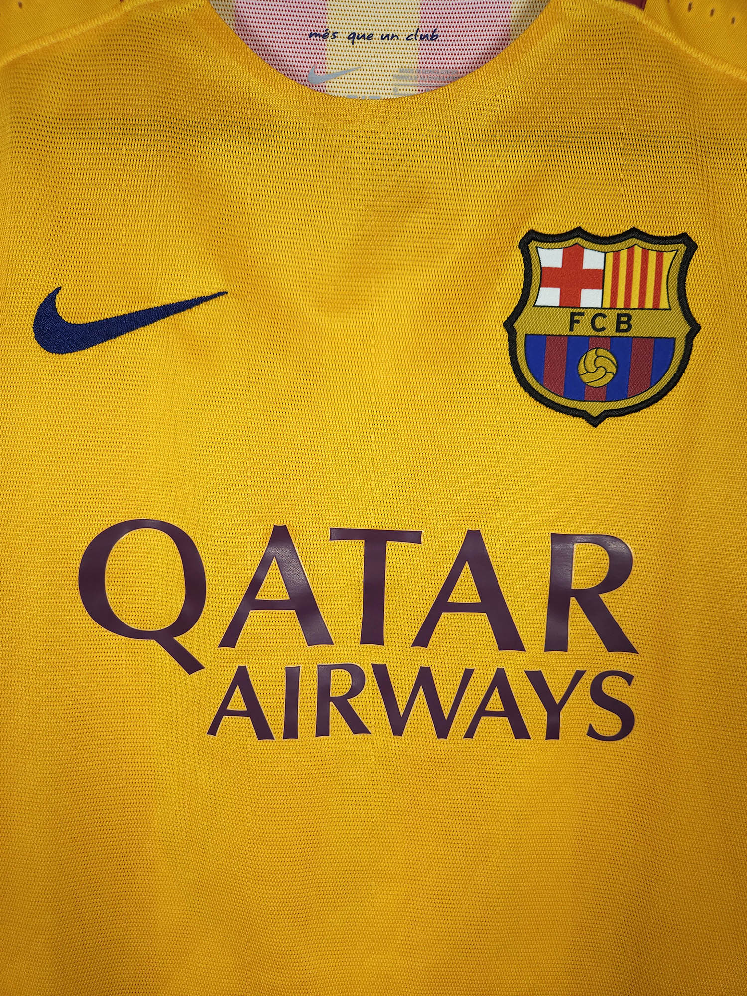 2015-16 Barcelona Uitshirt Spelersversie Messi #10