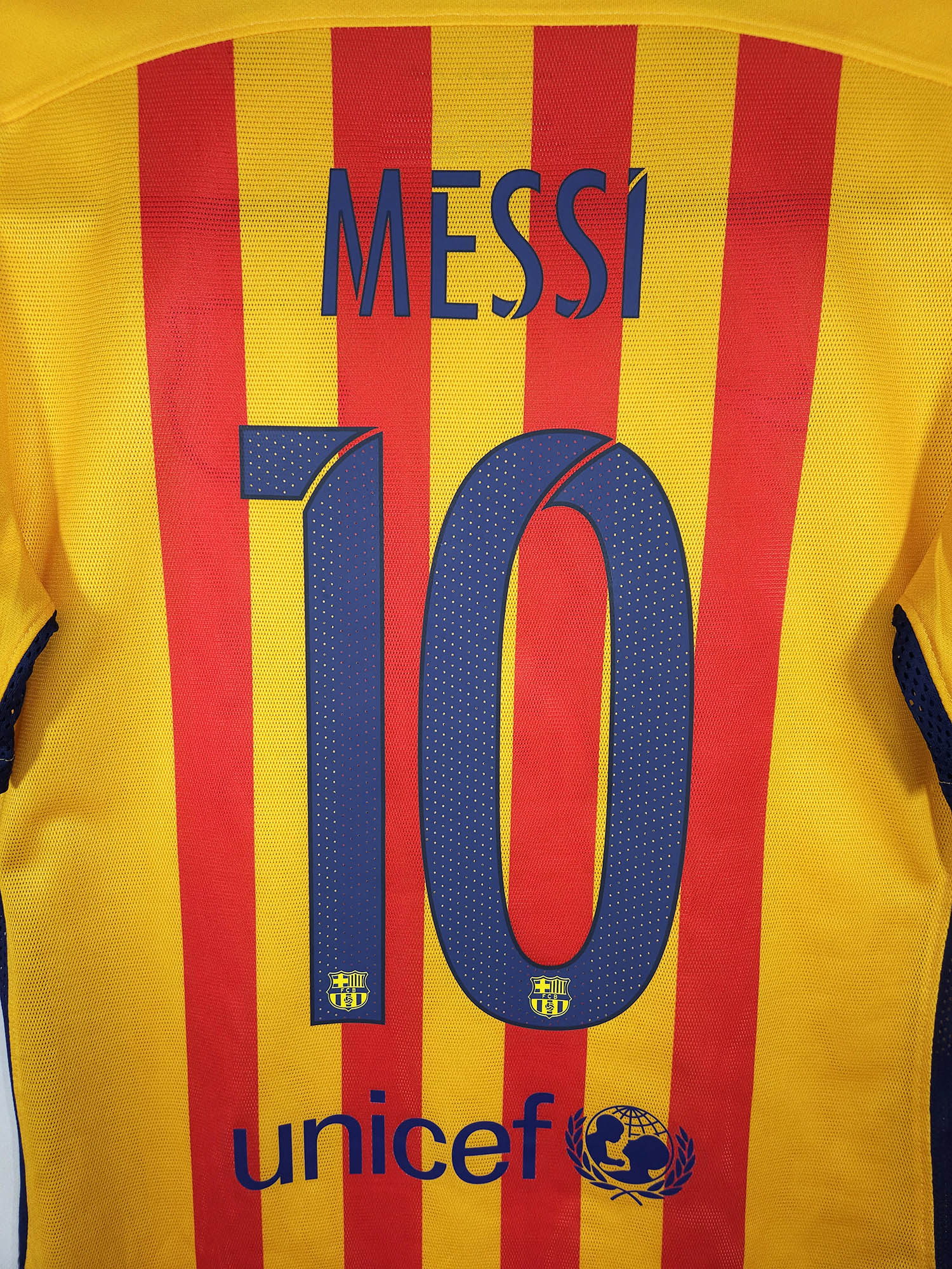 2015-16 Barcelona Uitshirt Spelersversie Messi #10