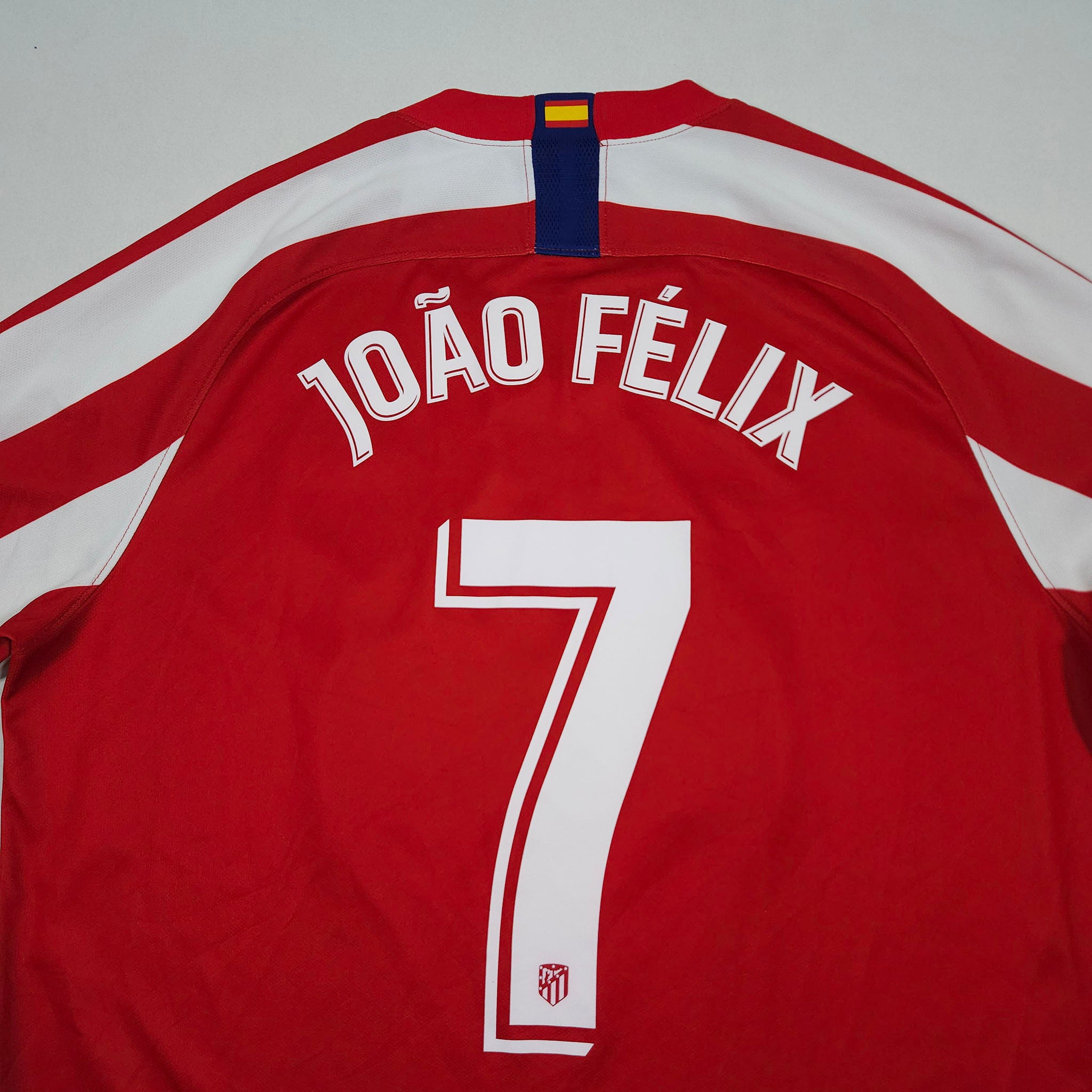 2019-20 Atletico Madrid Home Shirt Joao Felix #7 detailed view 8