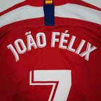 2019-20 Atletico Madrid Home Shirt Joao Felix #7 - detailed view