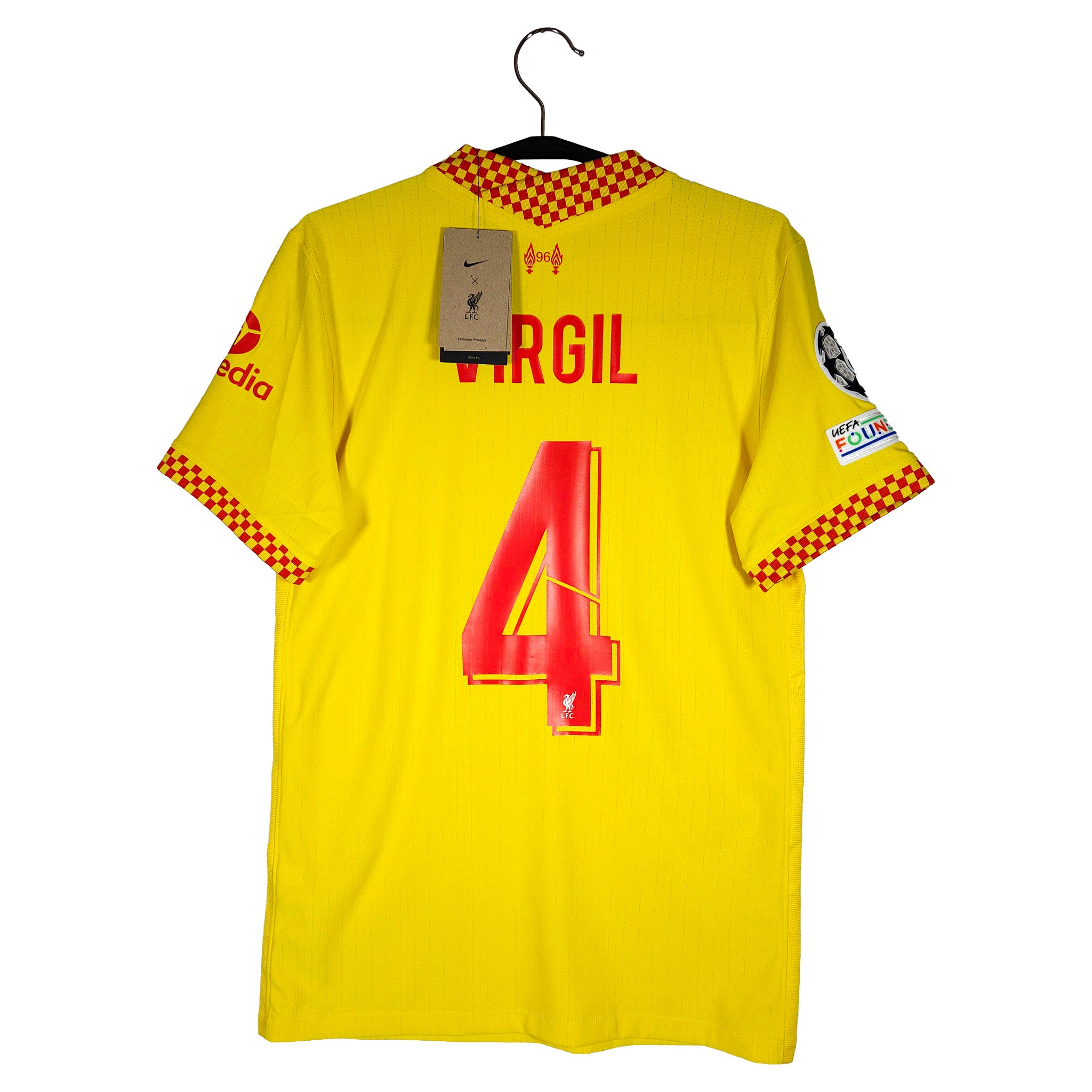 2021-22 Liverpool Derde Shirt Spelersversie Virgil #4