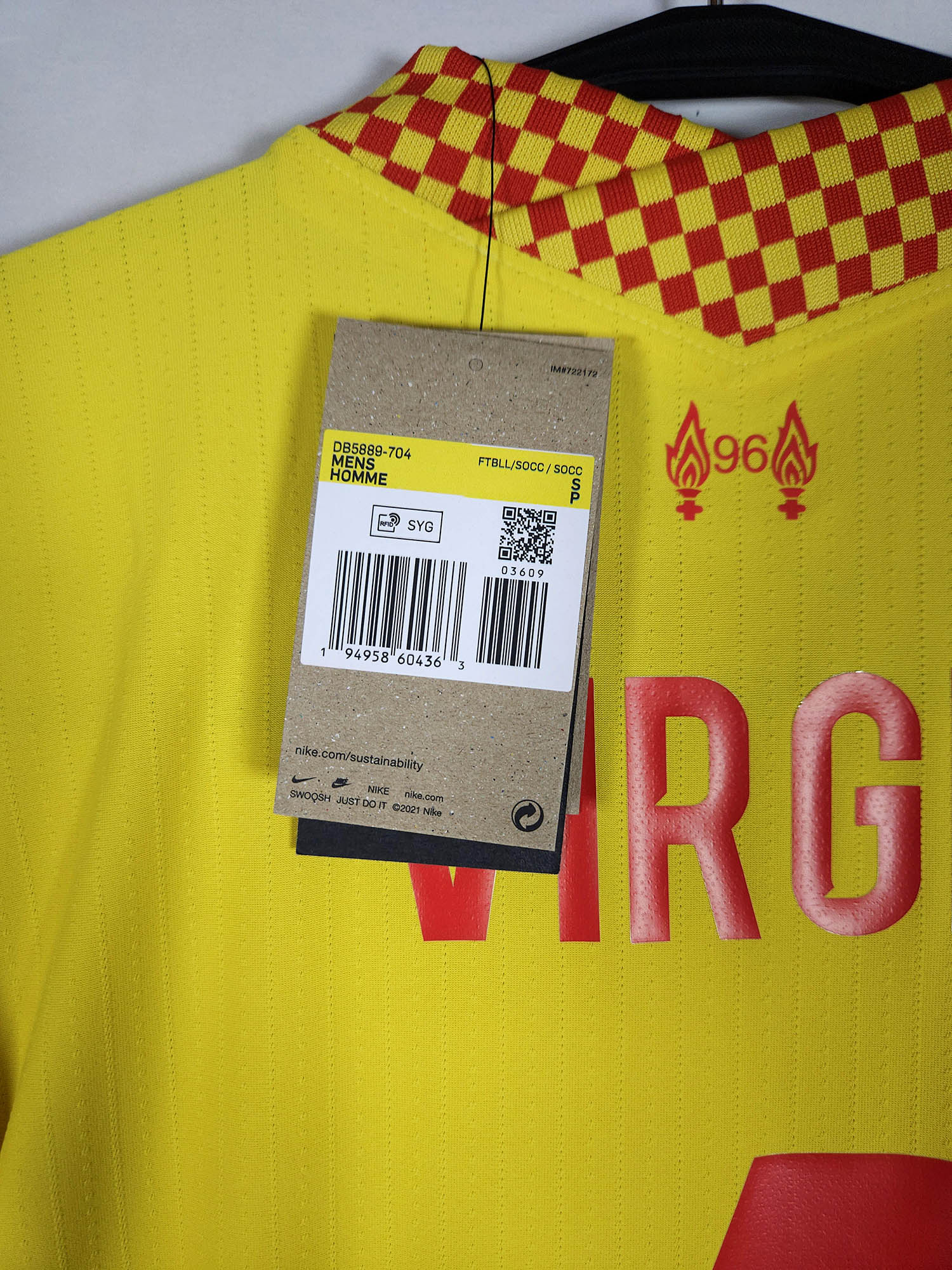 2021-22 Liverpool Derde Shirt Spelersversie Virgil #4
