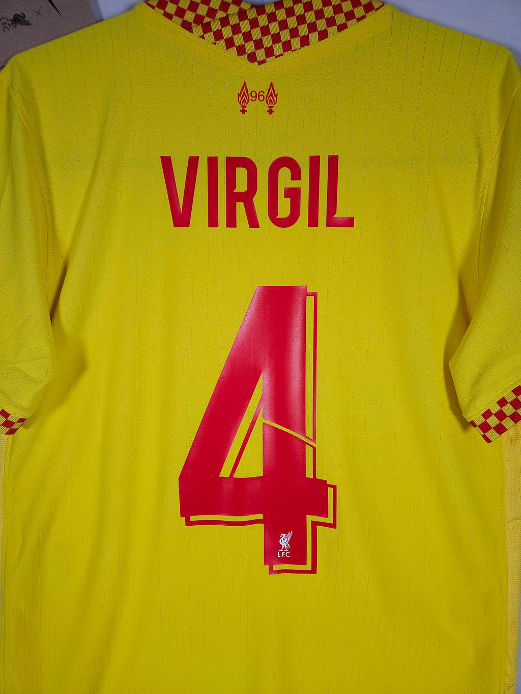 2021-22 Liverpool Third Shirt Virgil #4 (Pro) - detailed view