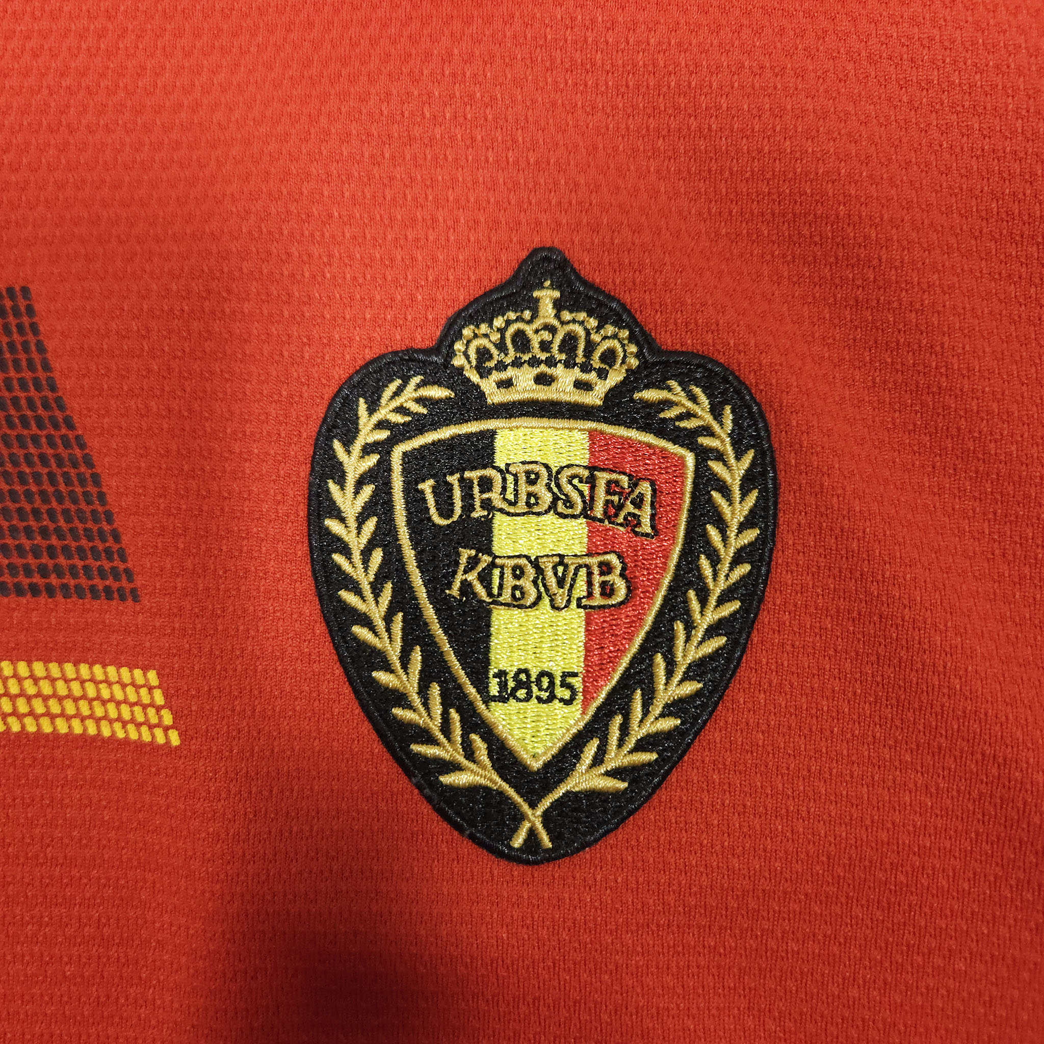 2014 Belgium Home Shirt detailed view 2