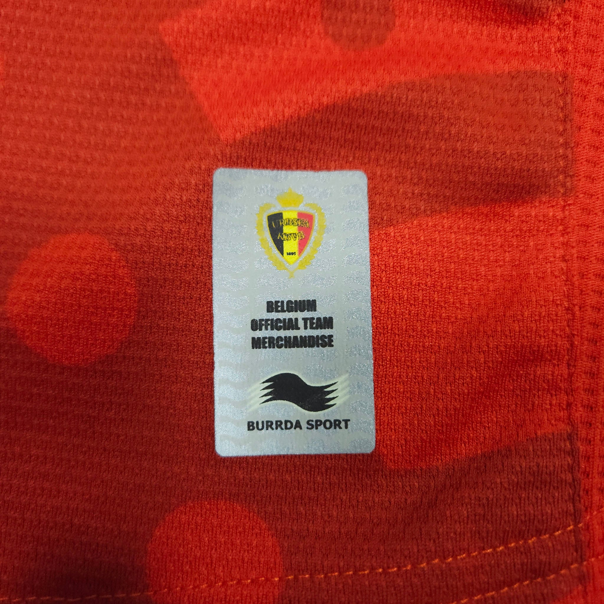 2014 Belgium Home Shirt detailed view 4