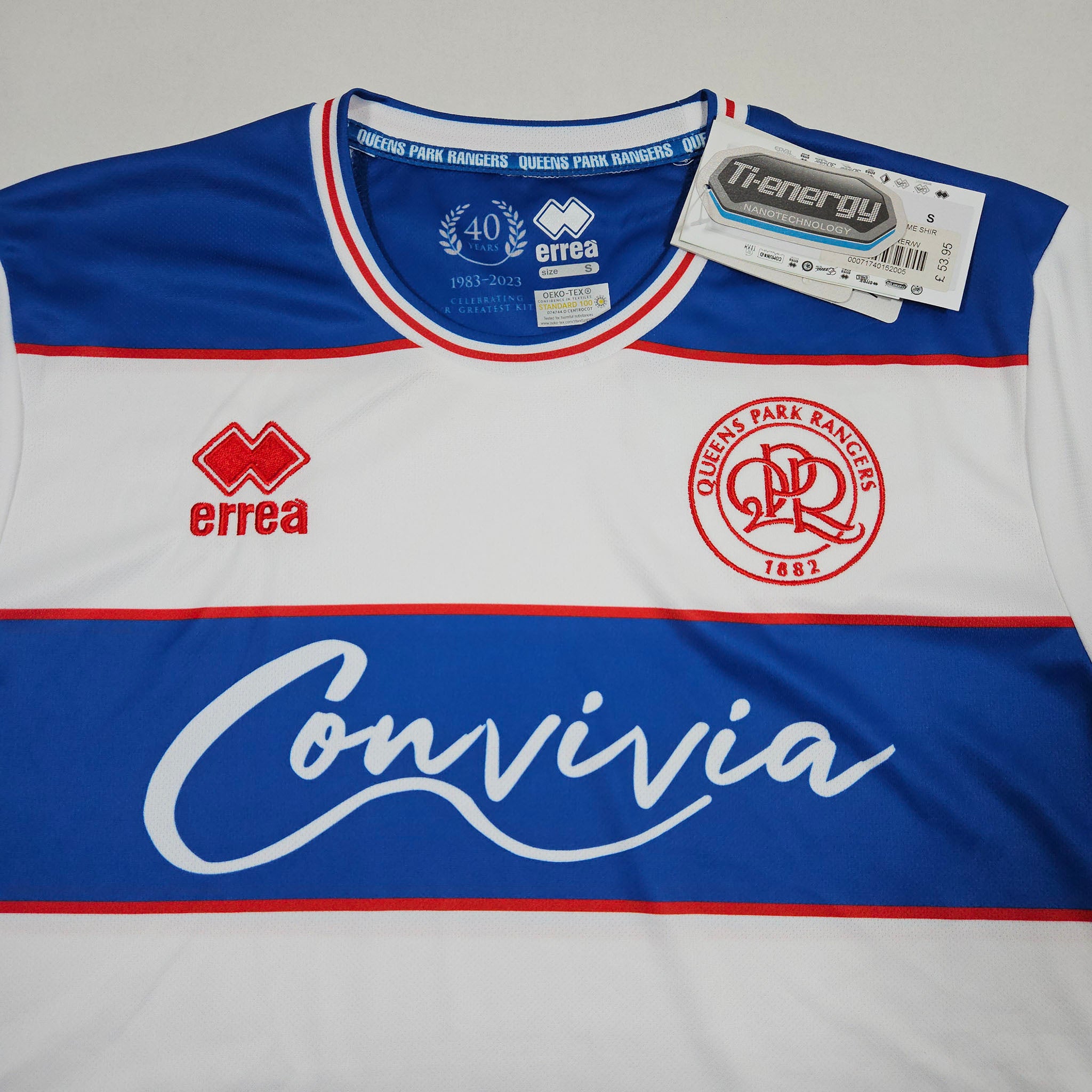2023-24 Queens Park Rangers Home Shirt detailed view 1
