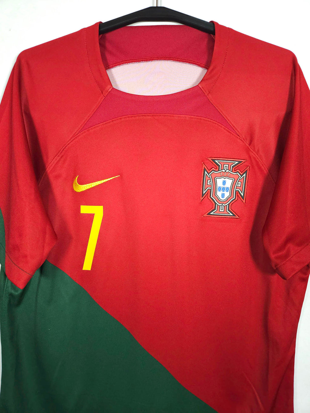2022-23 Portugal Home Shirt Ronaldo #7 - detailed view