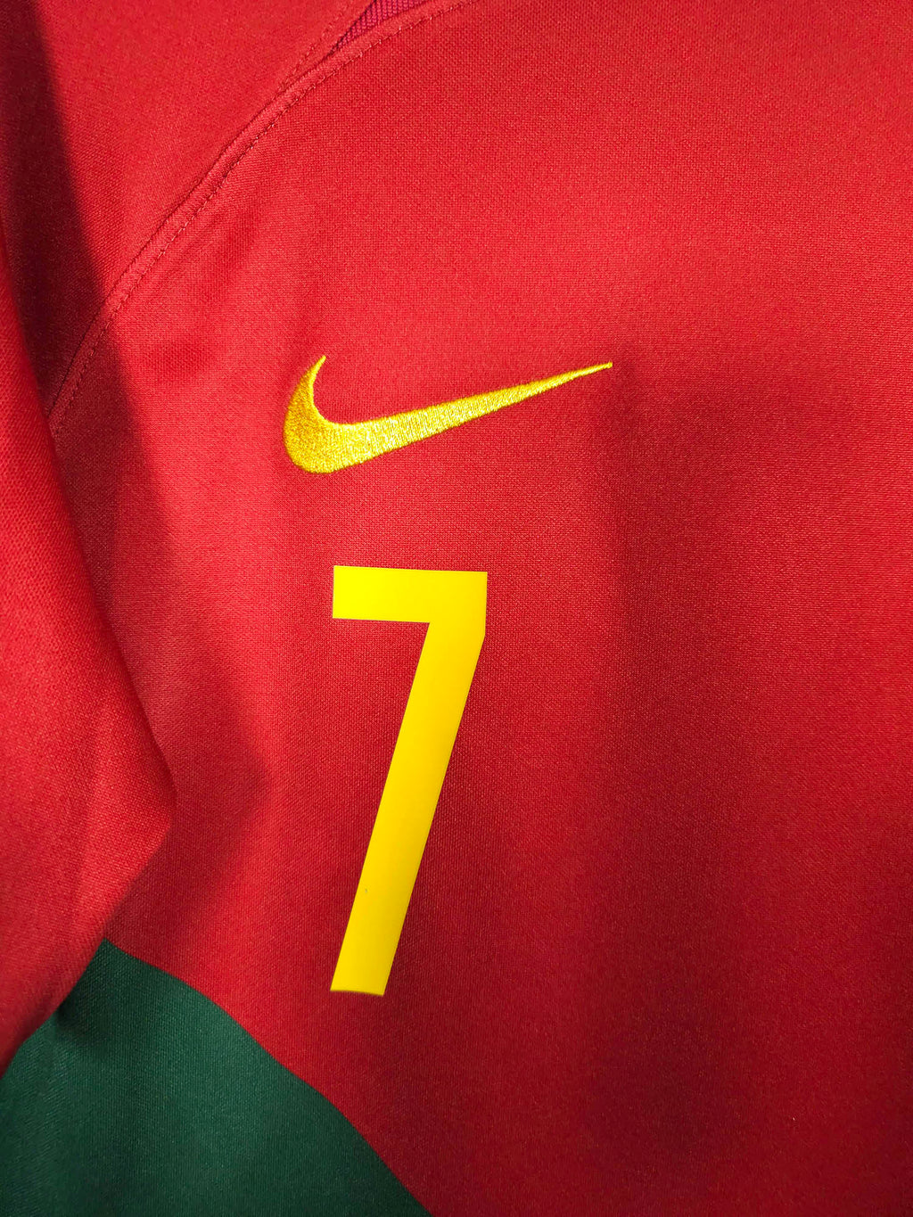 2022-23 Portugal Home Shirt Ronaldo #7 - detailed view