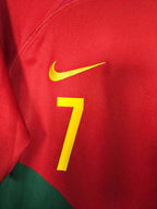 2022-23 Portugal Home Shirt Ronaldo #7 - detailed view
