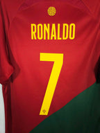 2022-23 Portugal Home Shirt Ronaldo #7 - detailed view
