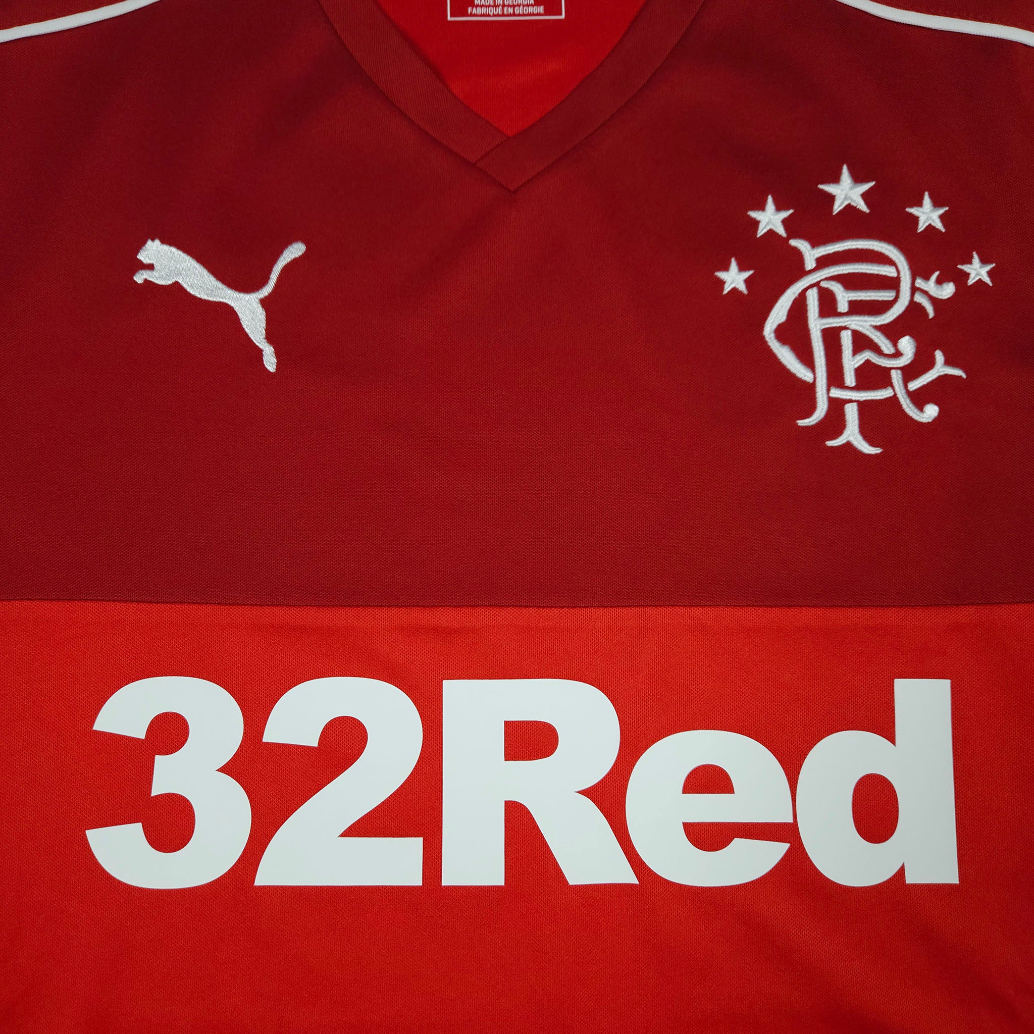 2017-18 Rangers Away Shirt detailed view 1
