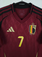 2024-25 Belgium Home Shirt De Bruyne #7 - detailed view