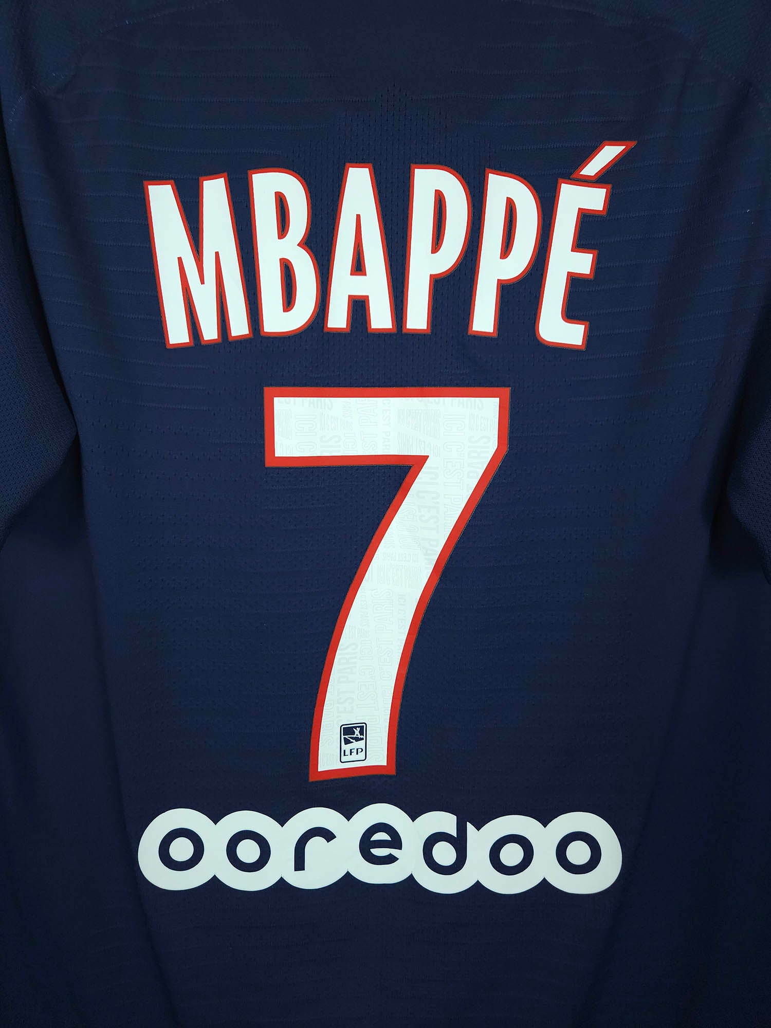 2018-19 Paris Saint-Germain Thuisshirt Spelersversie Mbappé #7