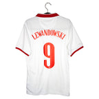 2020-21 Poland Home Shirt Lewandowski #9 - back view