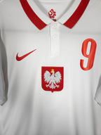 2020-21 Poland Home Shirt Lewandowski #9 - detailed view