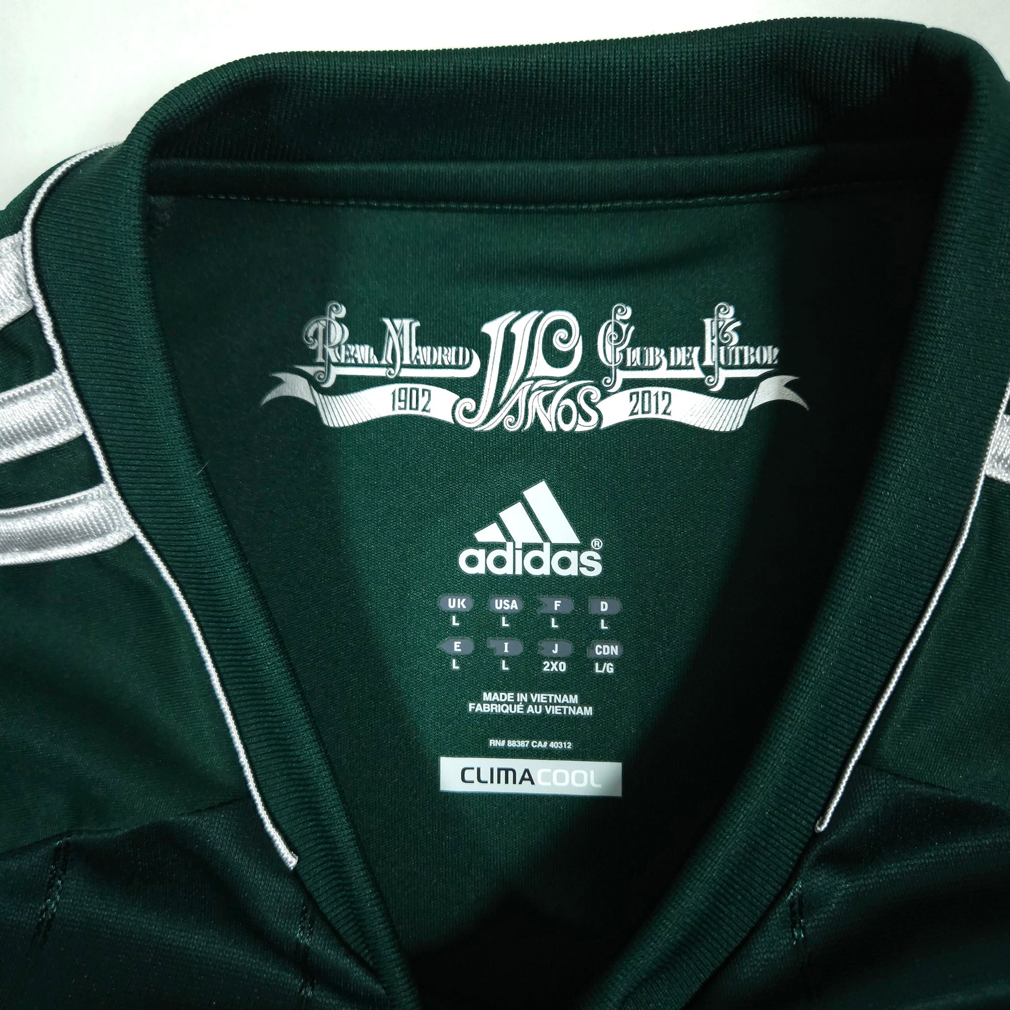 2012-13 Real Madrid Third Shirt detailed view 7
