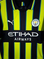 2024-25 Manchester City Away Shirt Haaland #9 - detailed view