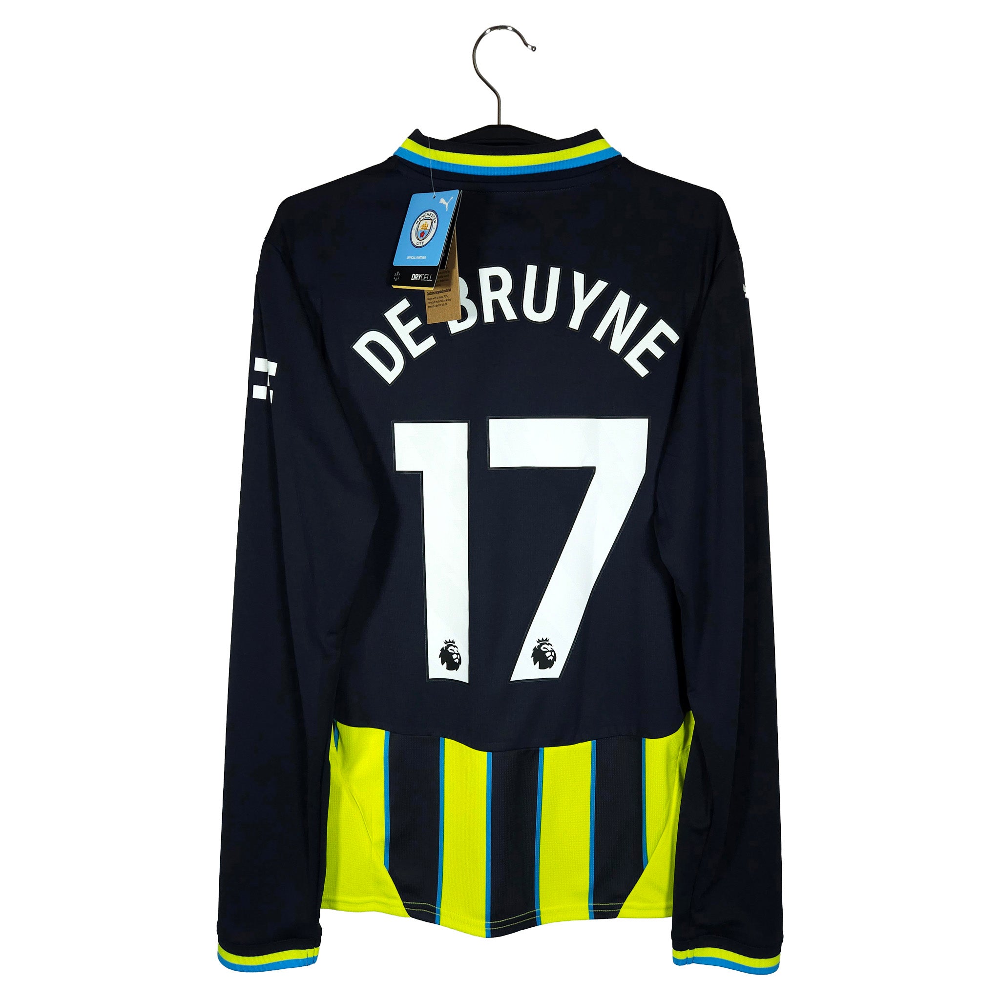 2024-25 Manchester City Uitshirt Long Sleeve De Bruyne #17