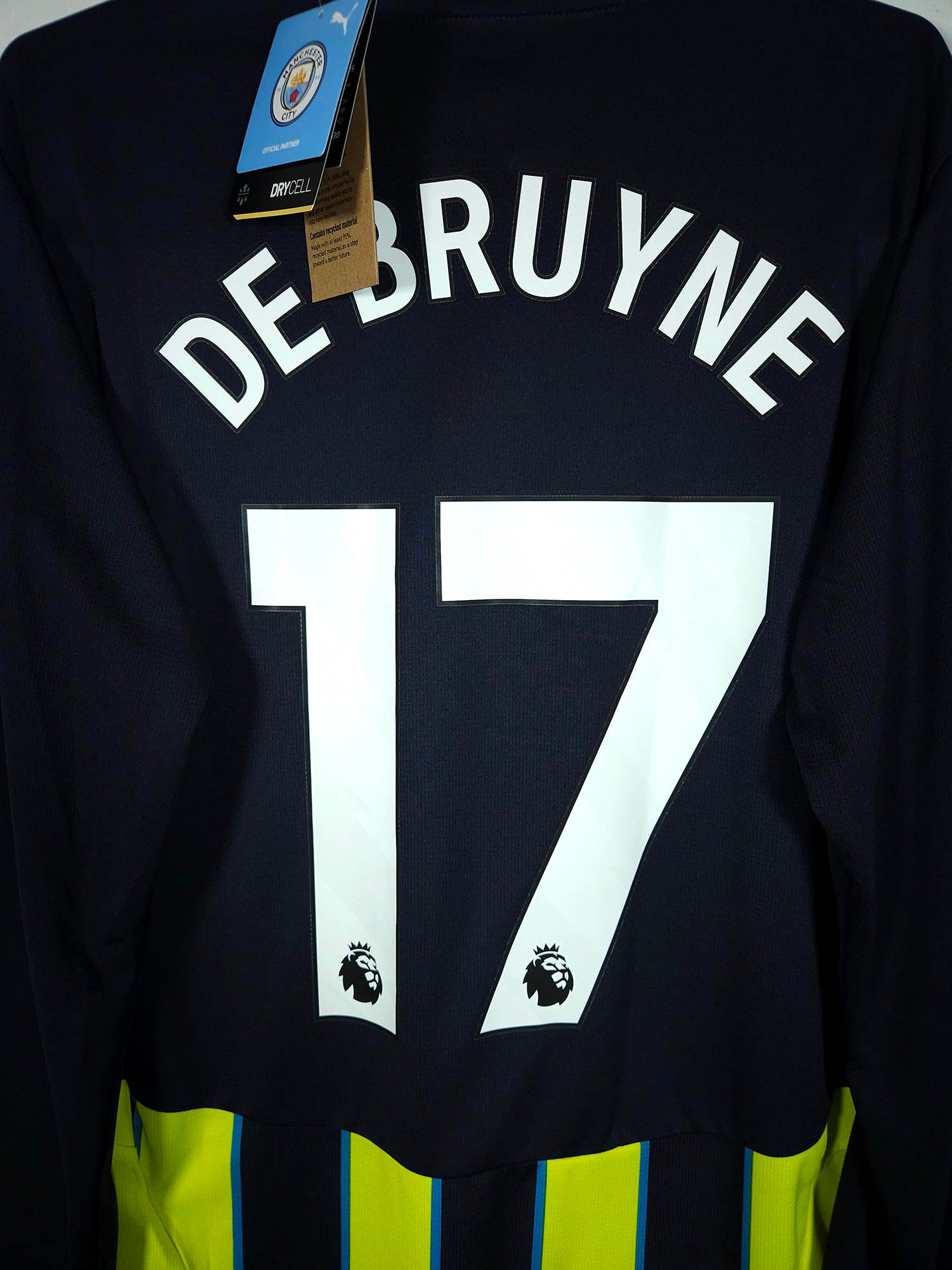 2024-25 Manchester City Uitshirt Long Sleeve De Bruyne #17
