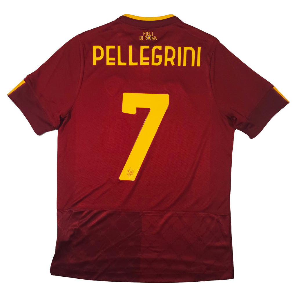 2022-23 AS Roma Home Shirt Pellegrini #7 - back view