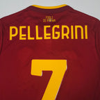 2022-23 AS Roma Home Shirt Pellegrini #7 - detailed view