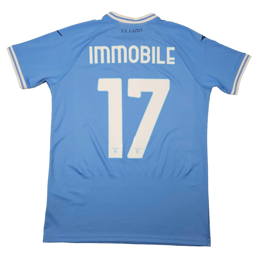 2022-23 Lazio Home Shirt Immobile #17 - back view