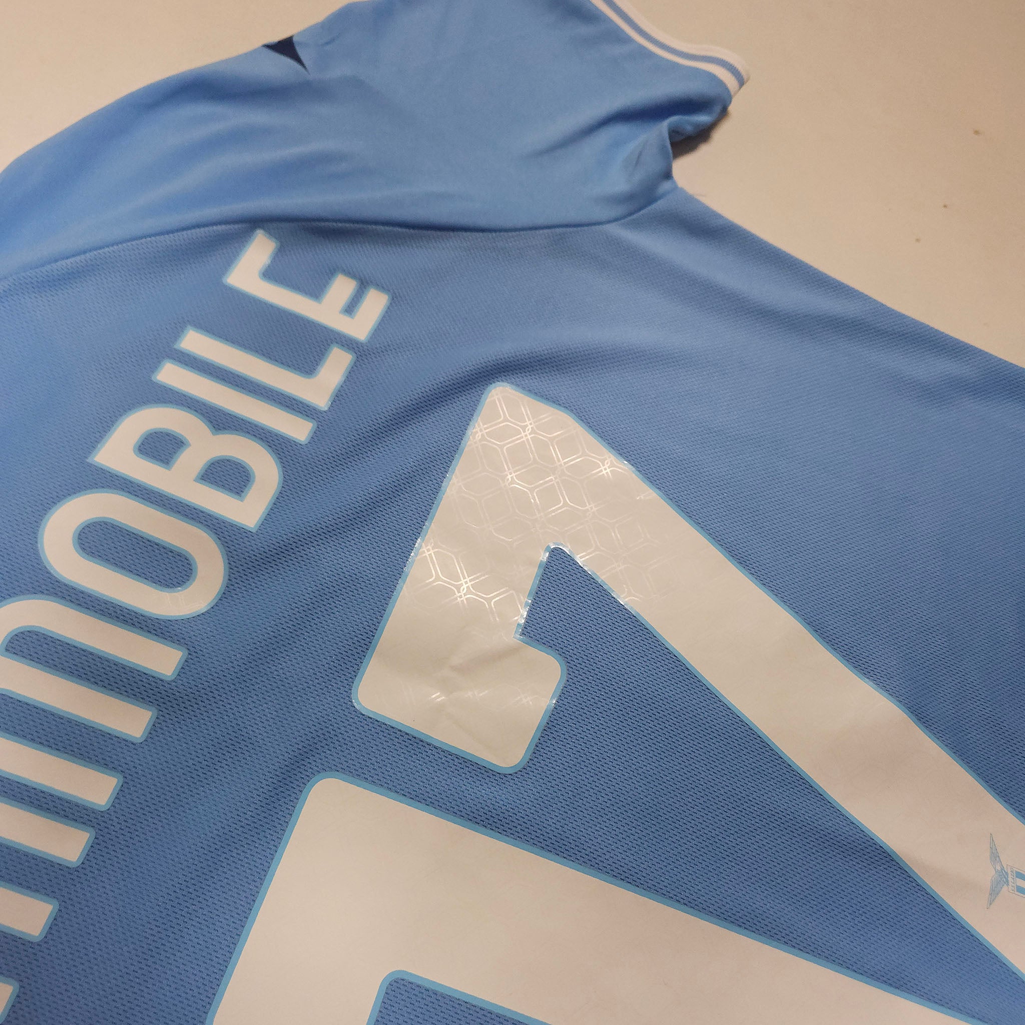 2022-23 Lazio Home Shirt Immobile #17 detailed view 11