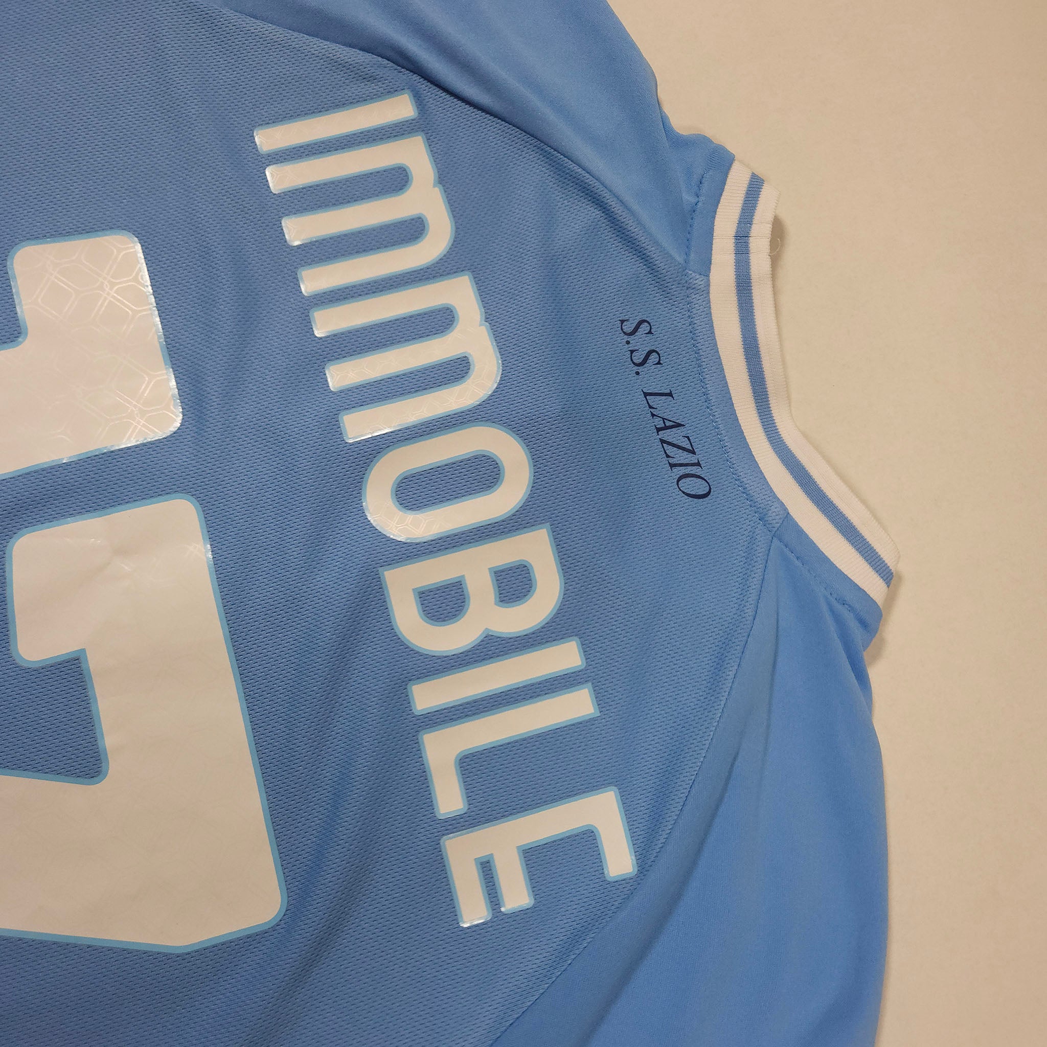 2022-23 Lazio Home Shirt Immobile #17 detailed view 12