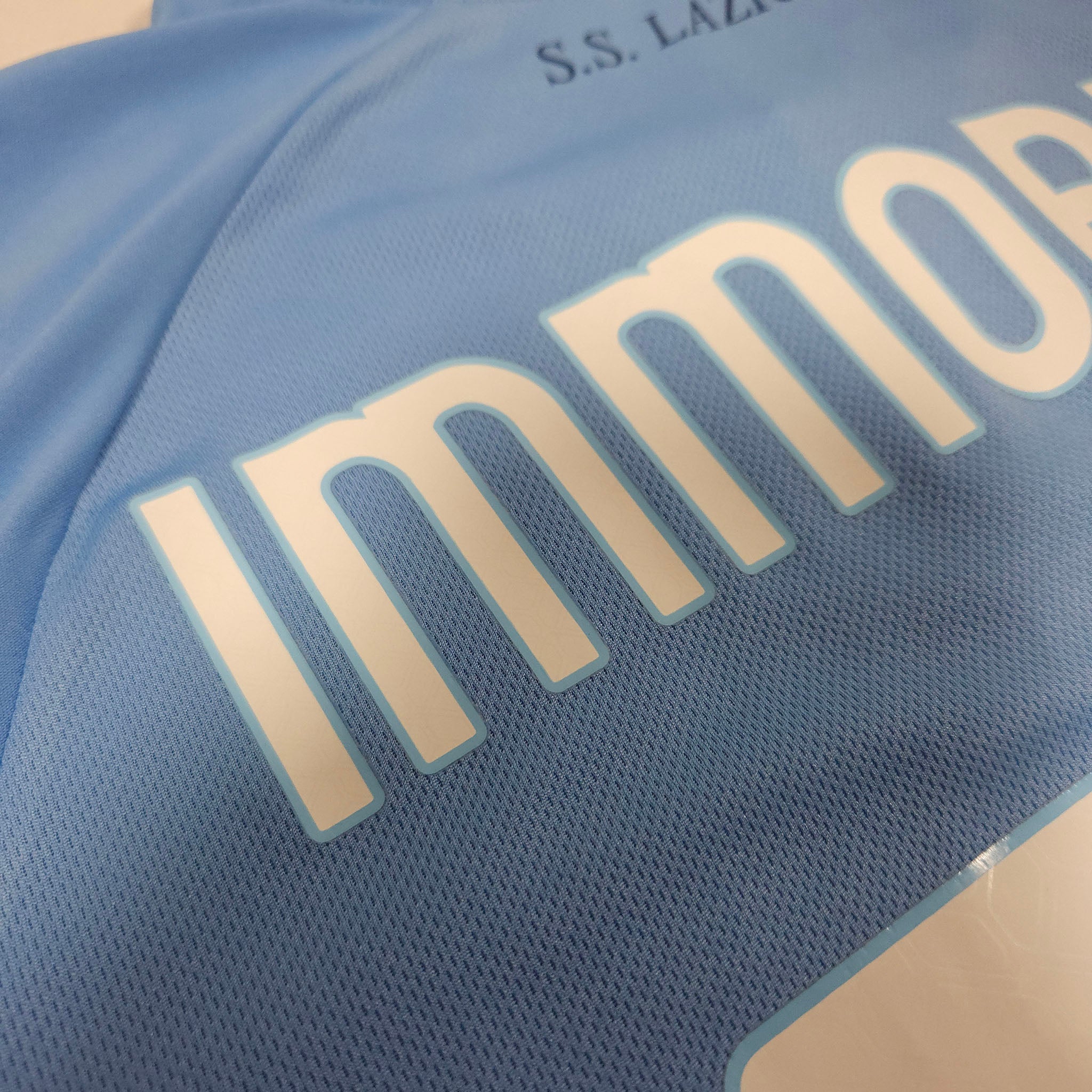 2022-23 Lazio Home Shirt Immobile #17 detailed view 13
