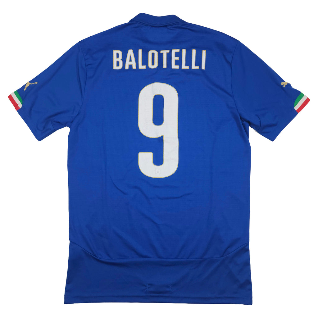 Italy Home Shirt 2014-15 – Balotelli #9 back view
