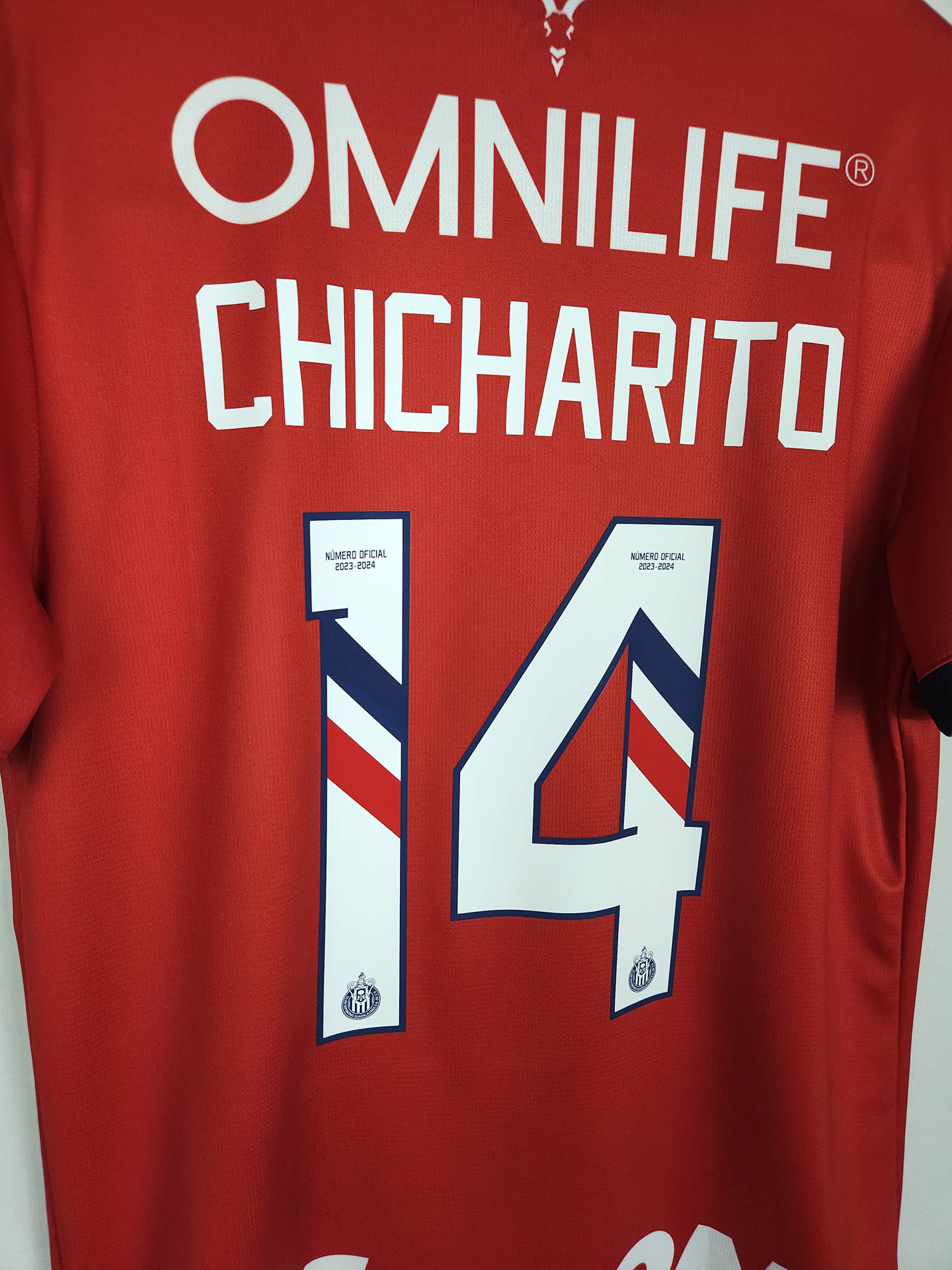 2023-24 Chivas Guadalajara Thuisshirt Chicharito #14