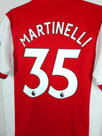 2021-22 Arsenal Home Shirt Martinelli #35 - detailed view