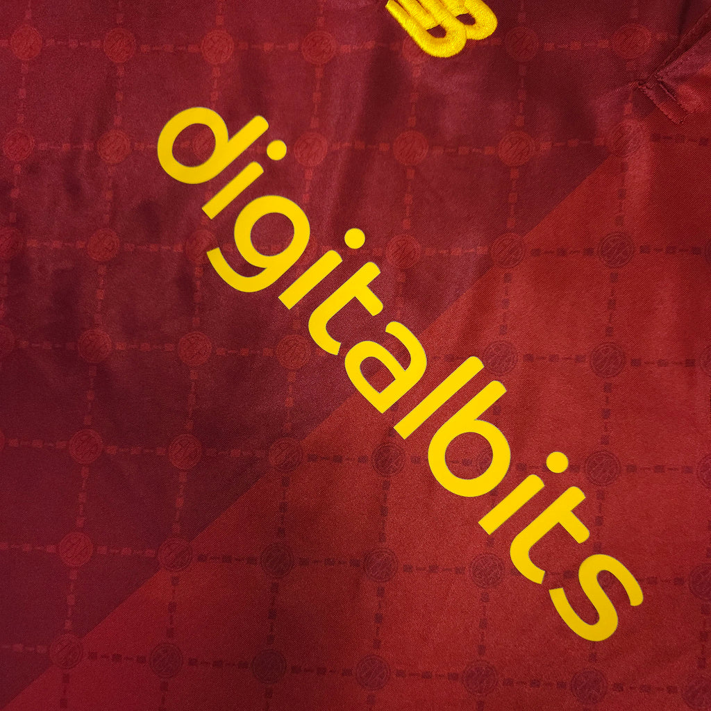 2022-23 AS Roma Home Shirt Pellegrini #7 - detailed view