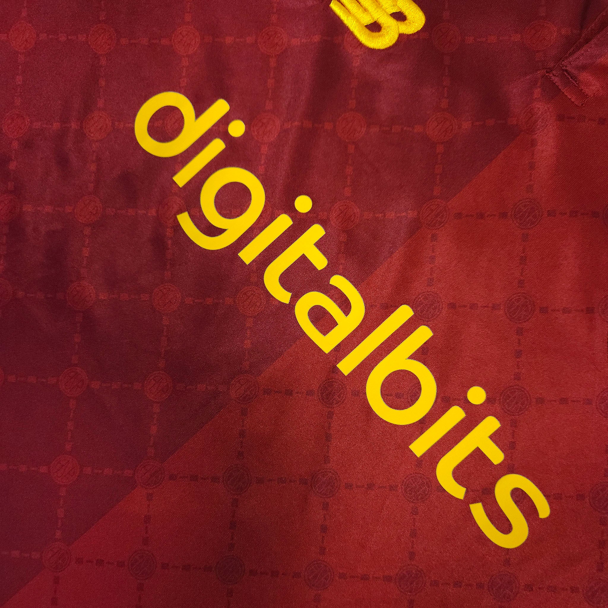 2022-23 AS Roma Home Shirt Pellegrini #7 - detailed view
