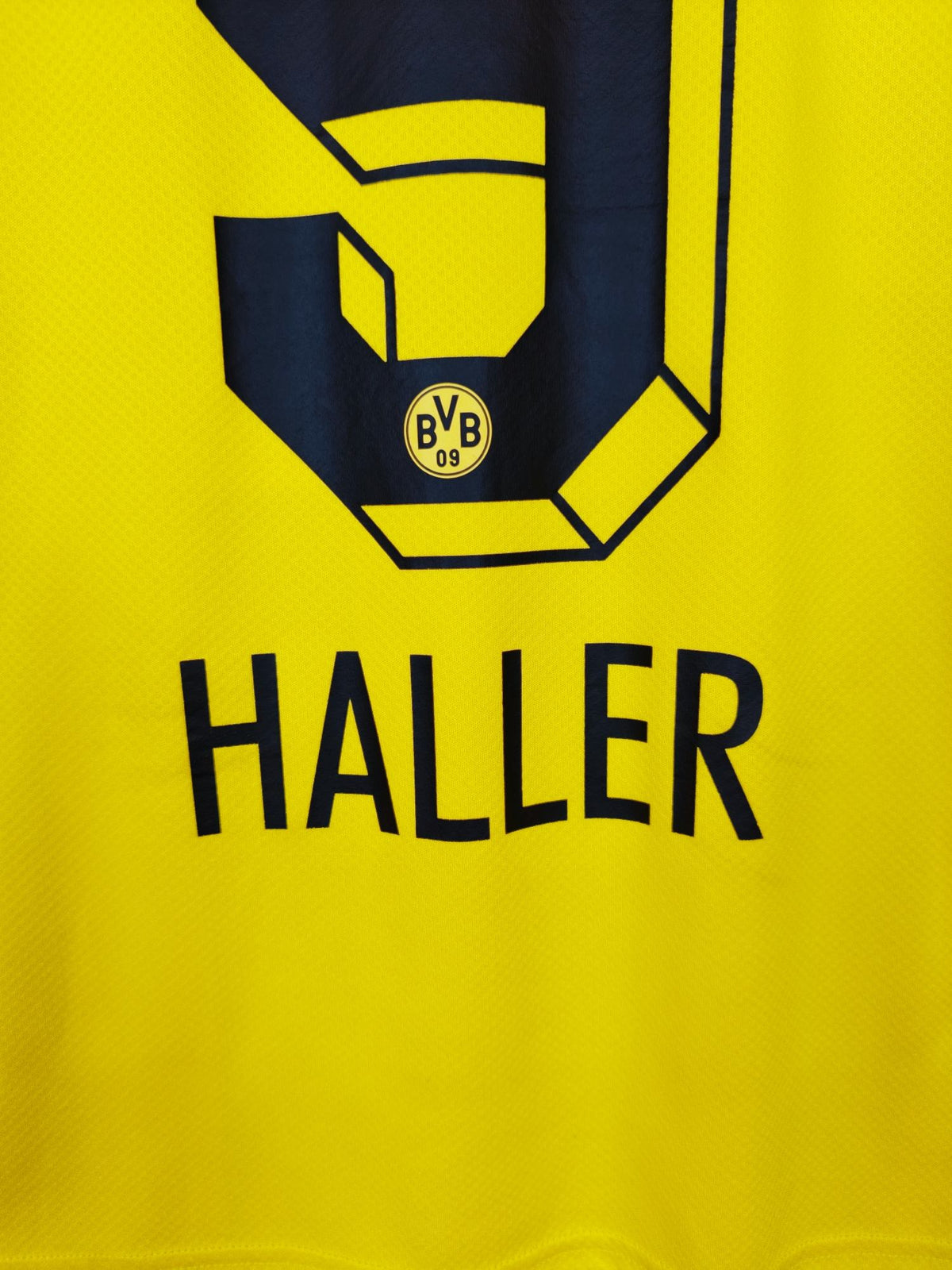 2022-23 Borussia Dortmund Home Shirt Haller #9 - detailed view