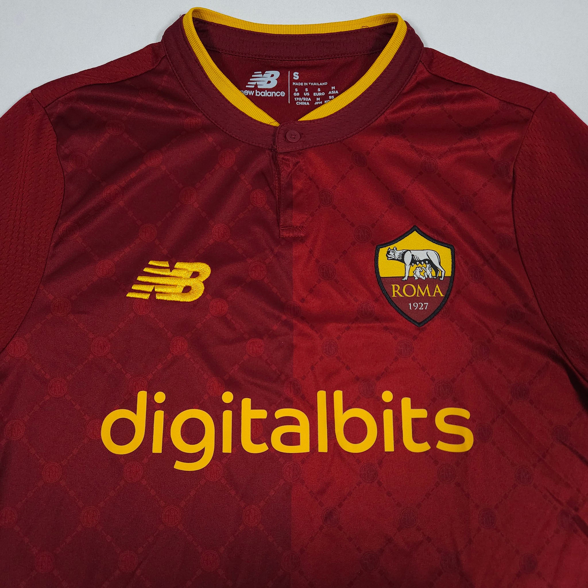 2022-23 AS Roma Home Shirt detailed view 1