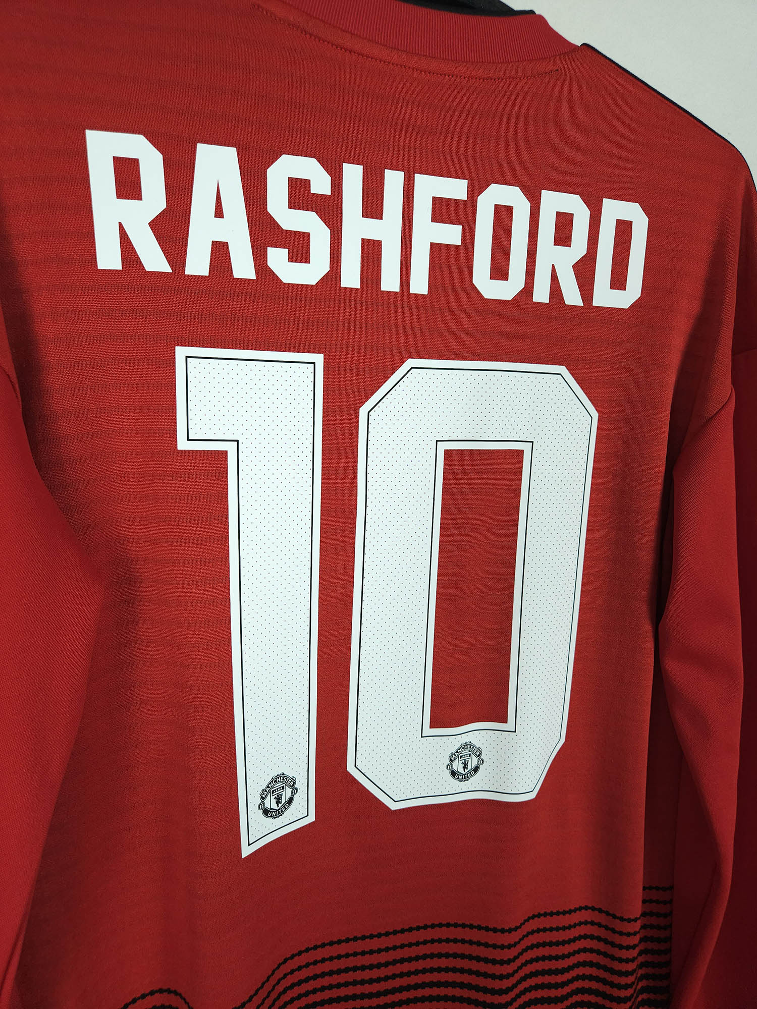 2018-19 Manchester United Thuisshirt Longsleeve Rashford #10