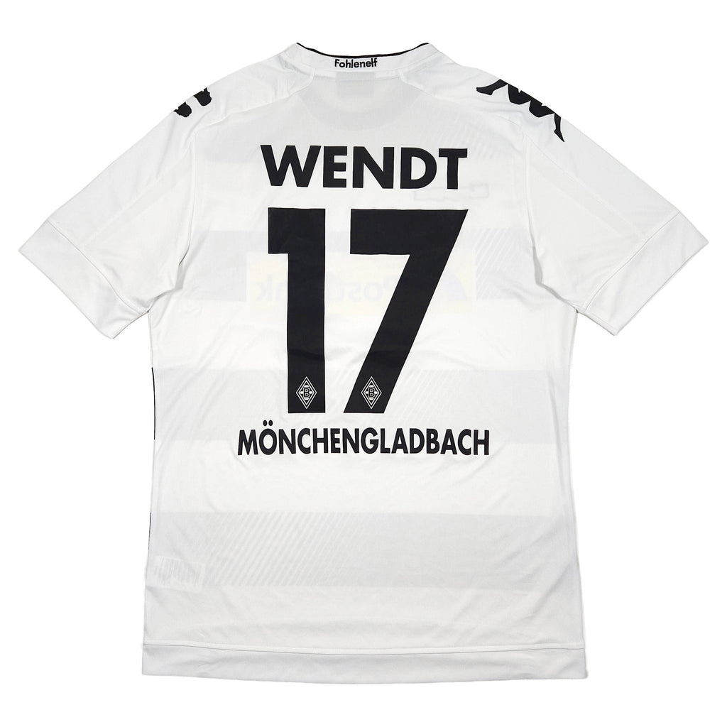 2016-17 Borussia Mönchengladbach Home Shirt Wendt #17 - back view