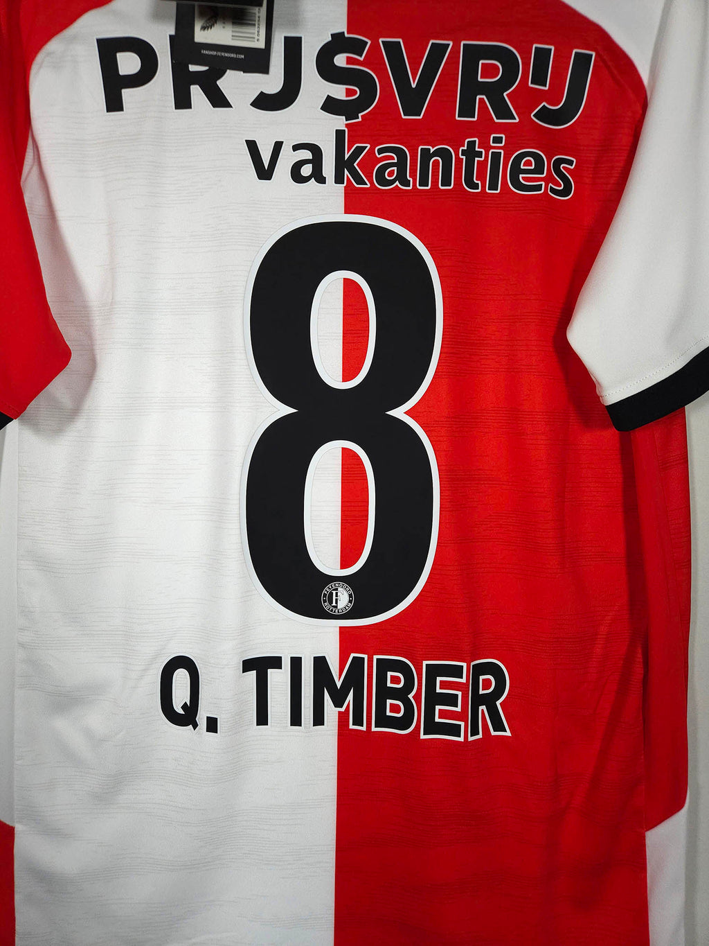 2024-25 Feyenoord Home Shirt Timber #8 - detailed view