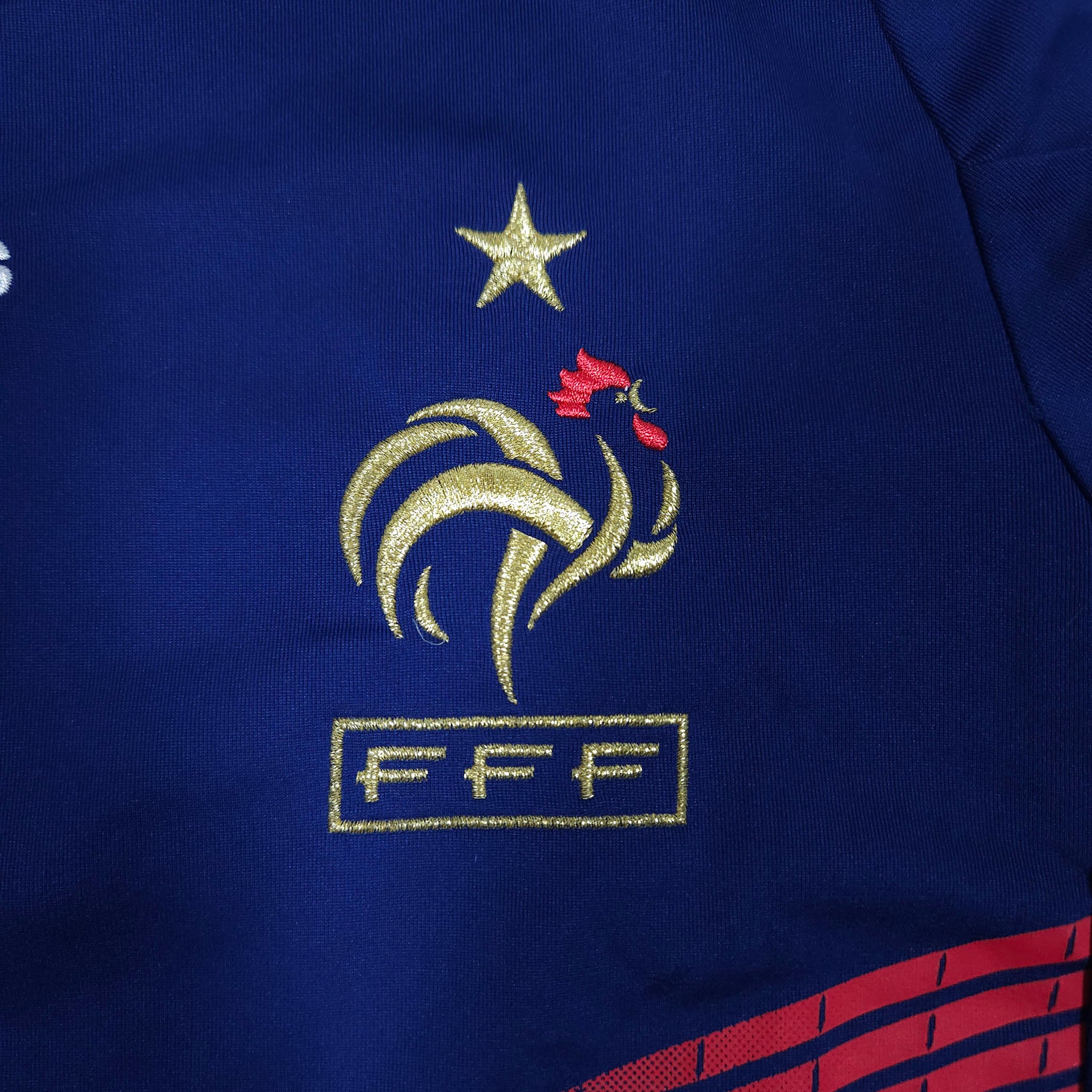 2009-10 France Home Shirt detailed view 2