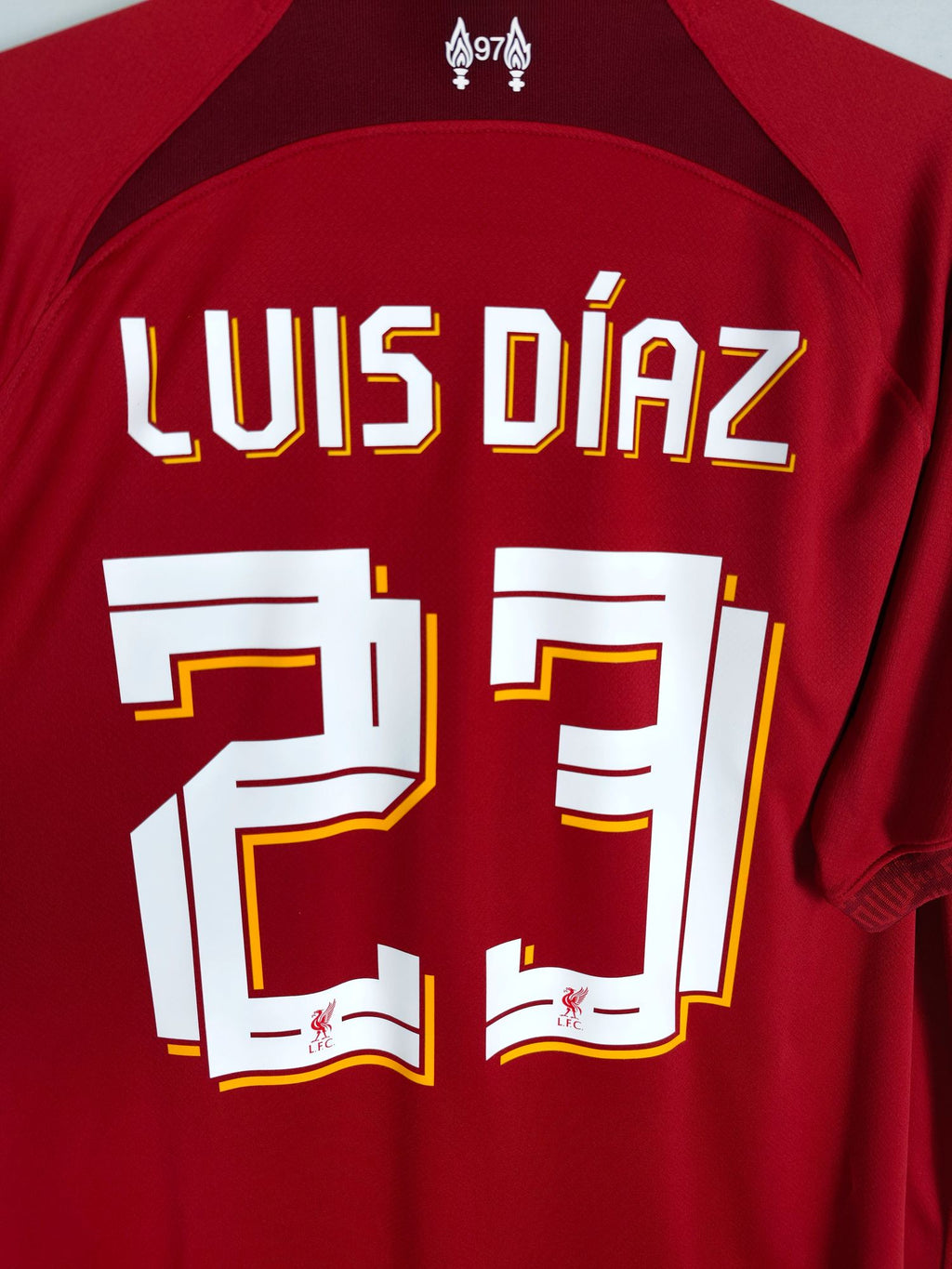 2022-23 Liverpool thuisshirt Luis Díaz #23