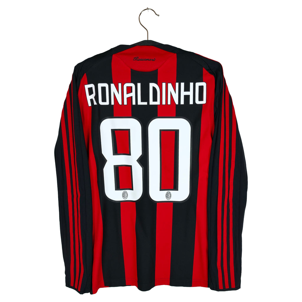 2008-09 AC Milan thuisshirt Ronaldinho #80 (LS)