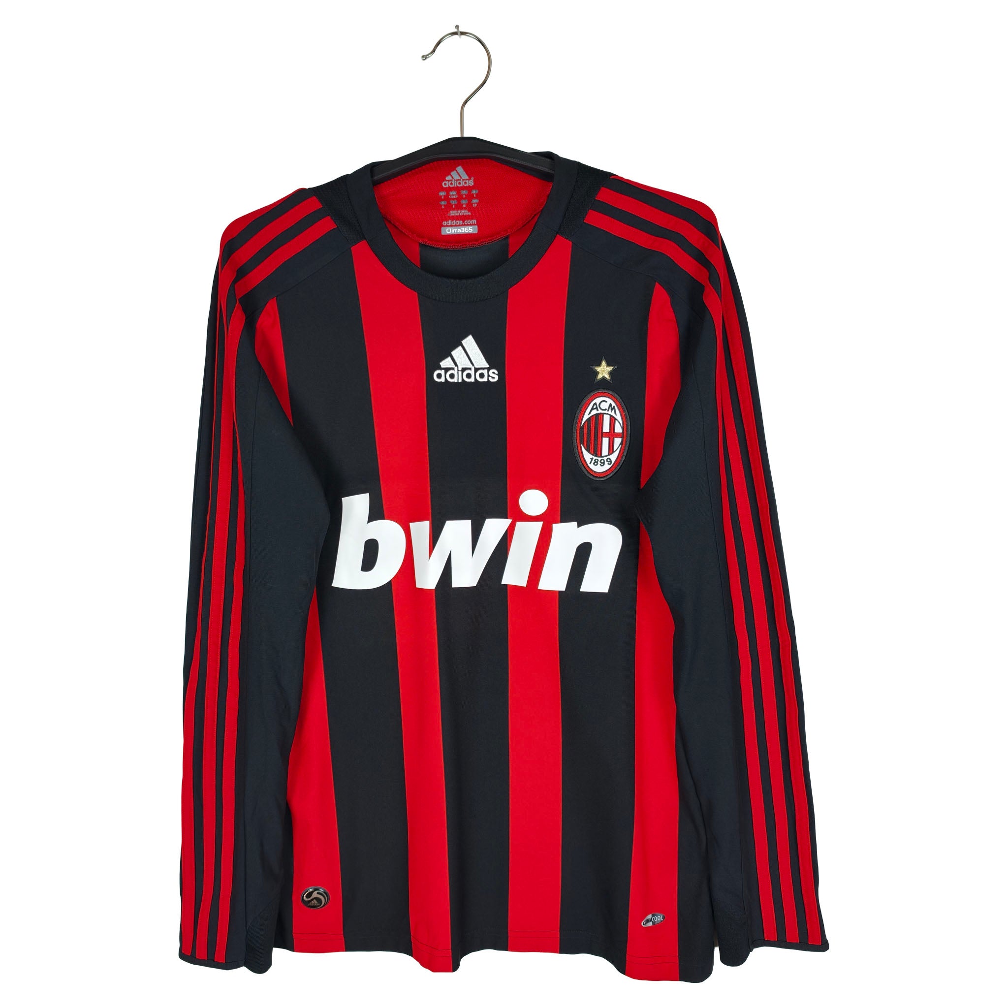 2008-09 AC Milan thuisshirt Ronaldinho #80 (LS)