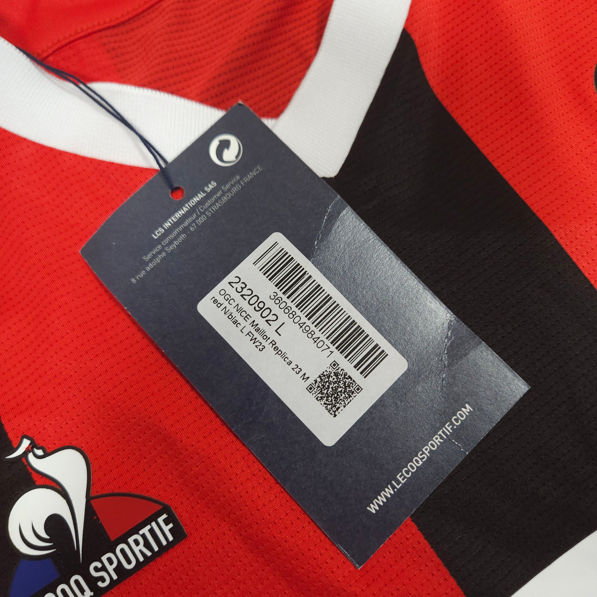 2023-24 Nice Home Shirt detailed view 10