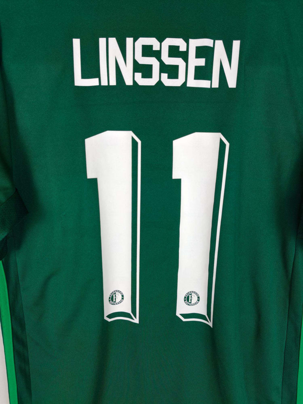 2021-22 Feyenoord Third Shirt Linssen #11 - detailed view