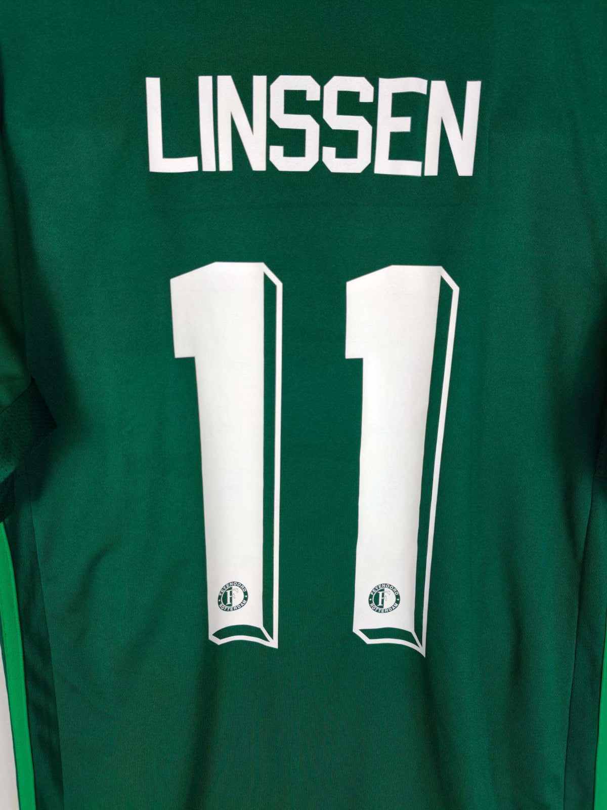 2021-22 Feyenoord Third Shirt Linssen #11 - detailed view